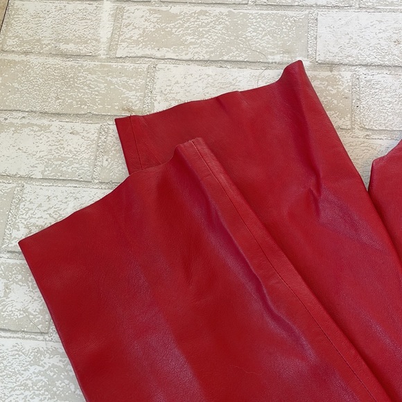 BCBGMaxAzria Red Leather Pants - Picture 3 of 12